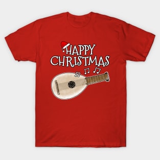 Christmas Lute Lutenist Musician Xmas 2022 T-Shirt